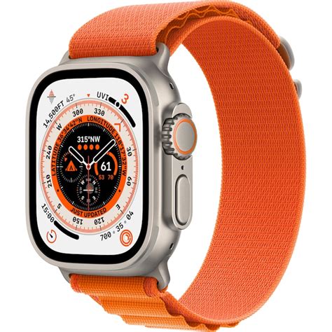 Apple Watch Ultra 49mm Gpscel Titanium S Orange Alpine Loop