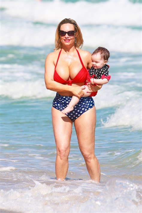 Coco Austin Daughter Chanel Wear Matching Bikinis To Water Park Hollywood Life