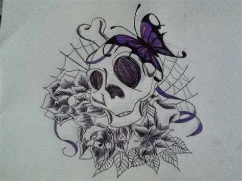 Girly Skull Tattoo Idea 2 By Scribbleduck On Deviantart