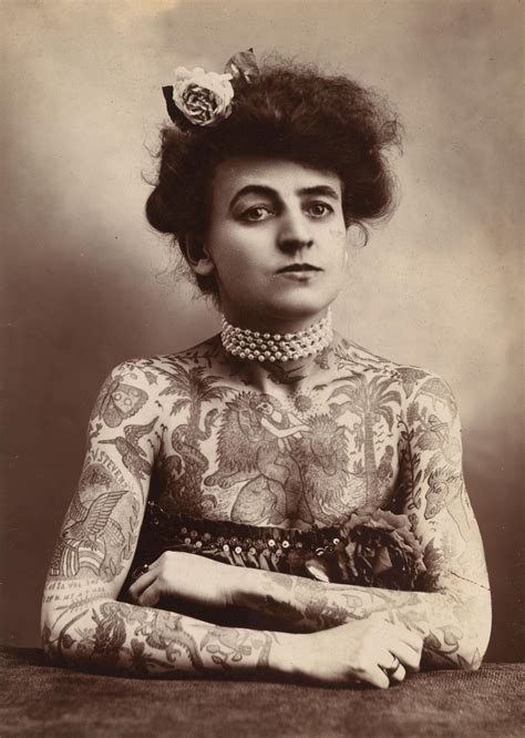 Awesome Vintage Photographs Of Tattooed Women Female Tattoo Artists