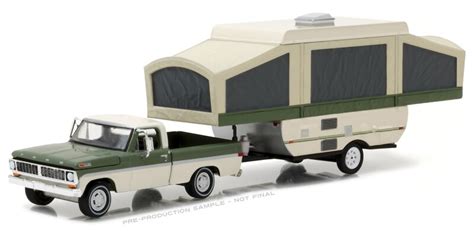 Green Light 164 1970 Ford F 100 With Pop Up Camper Boutique Alloy Car