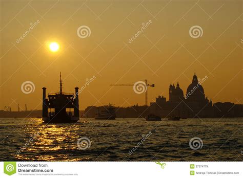 Venice - Sunset In The Lagoon Stock Image - Image of baroque, italy: 27374779