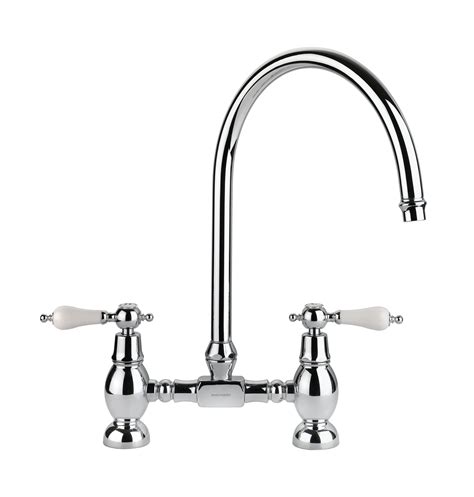 Rangemaster Belfast Traditional Bridge Chrome Kitchen Sink Tap