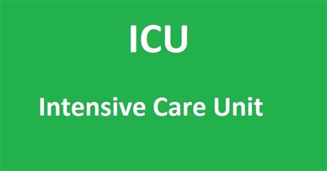 Icu Full Form Icu Data Information