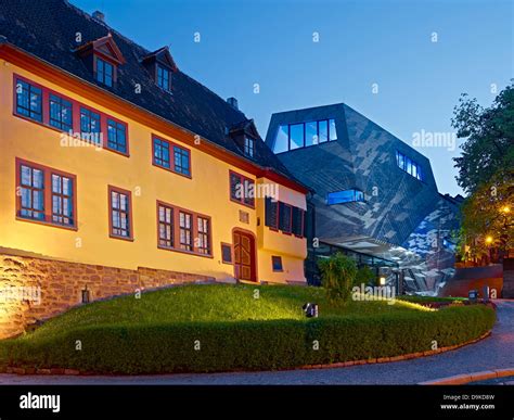 Bach House In Eisenach With Light Installation Thuringia Germany