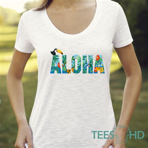 Aloha Tshirt Aloha Top Tee Women Tshirt Aloha Shirt Aloha Tee