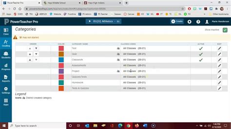 Powerteacher Pro Create And Edit Categories Youtube