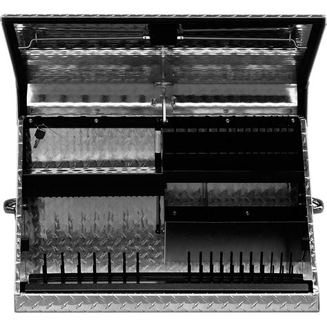 Montezuma Aluminum Open Top Tool Truck Box Diamond Plate 30inch W X