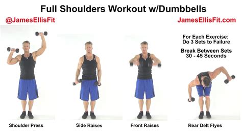 Complete Shoulders Workout Using Dumbbells Youtube