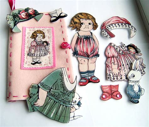 fabric paper doll t set shirley i love mixing felt wi… flickr