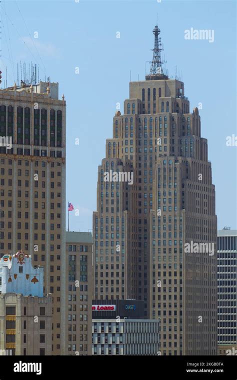 The Penobscot Building Is An Office Tower In Detroit Michigan