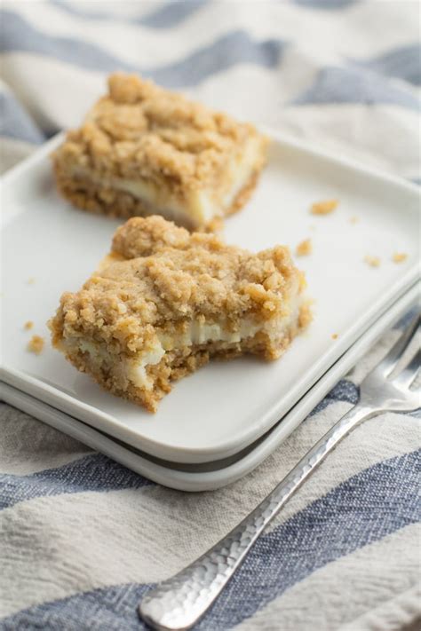 (she can't have any chocolate or coffee). Oatmeal Lemon Cream Bars - Bake du Jour