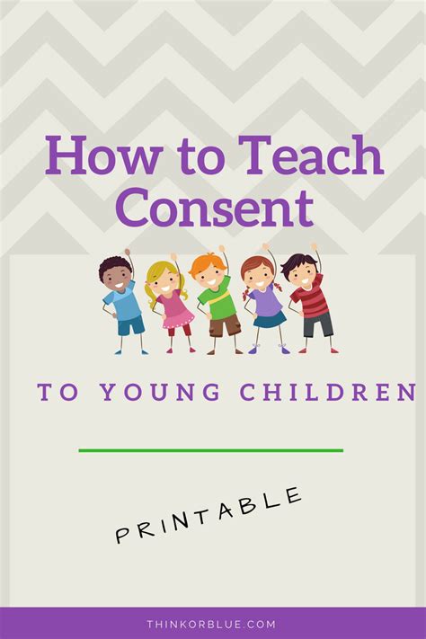Free Guide Teach Consent To Young Children Think Or Blue Teaching