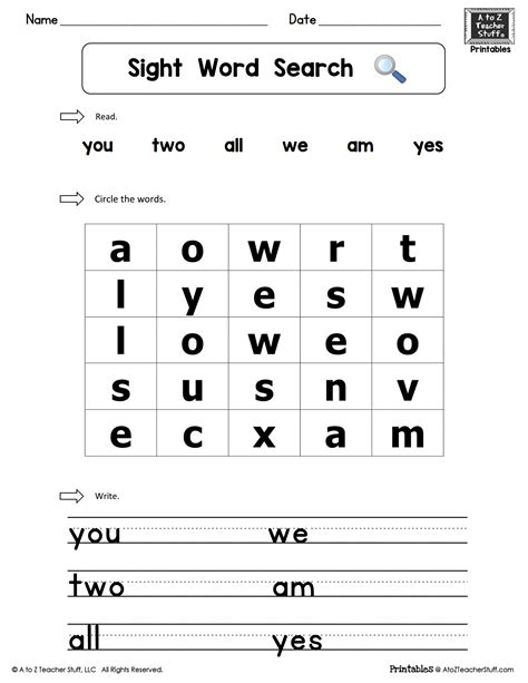 Sight Word Worksheet New 382 Printable Sight Word Book Here