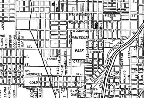 Omaha Map Street Map Vintage Poster Print Etsy