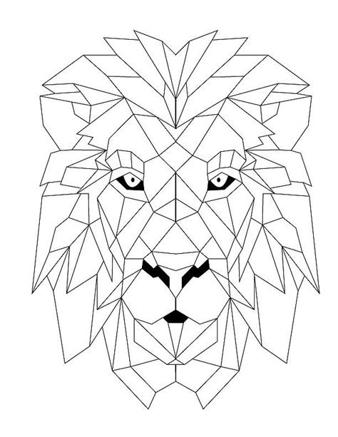 Geometric Lion By Loganteresa Redbubble