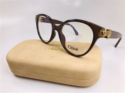 new chloe ce2733 210 brown eyeglasses 52mm with case ebay
