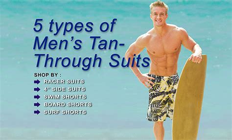 Tan Through Swimwear For Men No More Tan Lines