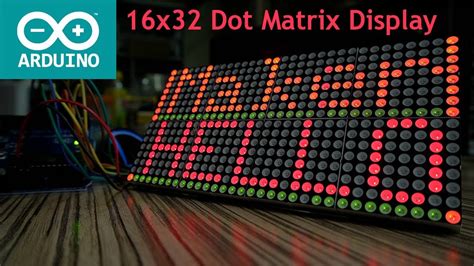 16x32 LED Matrix Display Module With Arduino ICStation Com YouTube