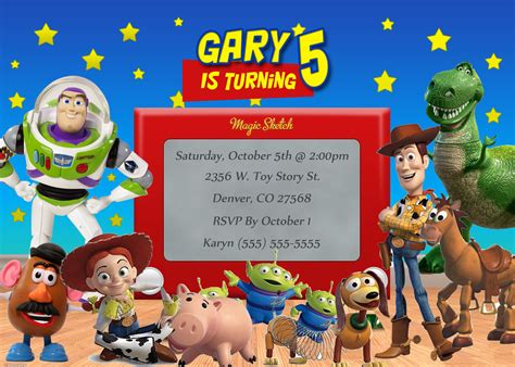 Free Printable Toy Story Birthday Party Invitations Download Hundreds