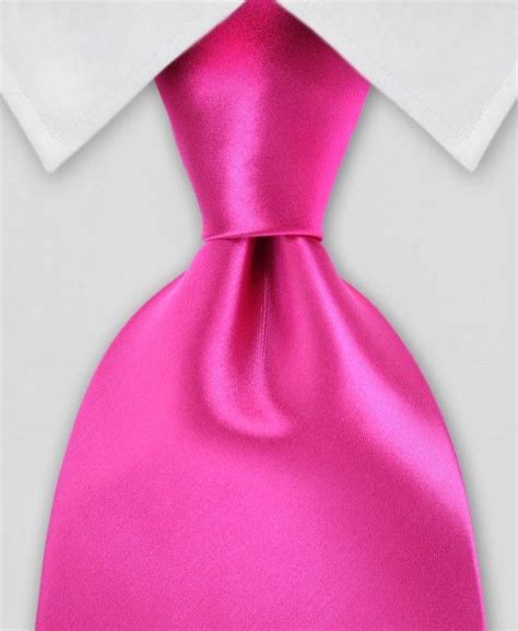 Hot Pink Solid Tie Pink Ties Hot Pink Pink