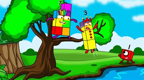Numberblocks 3 Fall When Playing Hide And Seek In The Tree