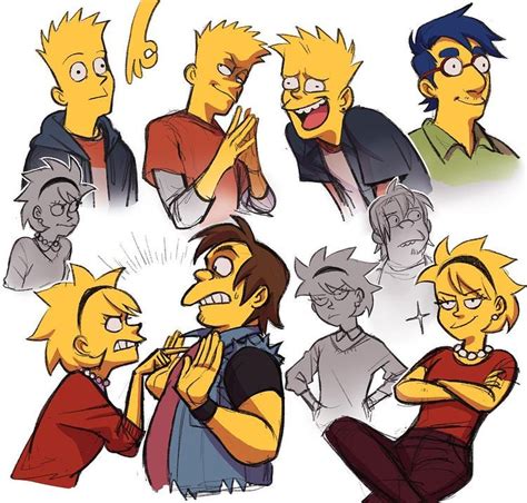 Adrian En Instagram “doodles Thesimpsons Simpsons Bartsimpson Lisasimpson Milhouse