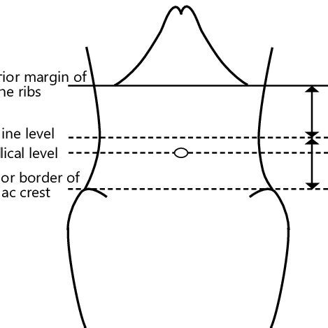 Measurement Of Waist Circumference At Three Levels A Umbilical