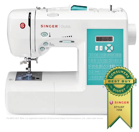 Great deals on the best singer sewing machines from singer india! SINGER 7258 Stylist 100-Stitch Computerized Free-Arm ...