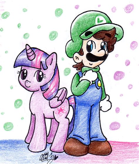 Mariomlp Twilight Sparkle And Luigi By Babyabbiestar On Deviantart
