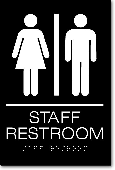 Staff Restroom Sign Ada Sign Factory