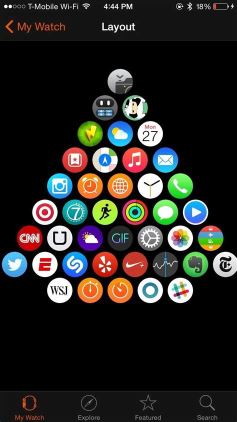 Here you see notification and glance options. How to Change the Layout of Apps on Your Apple Watch « iOS ...