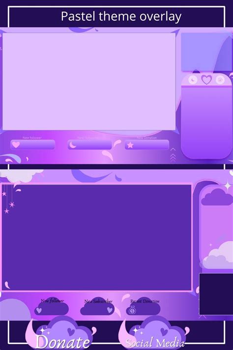 Just An Animated Cute Pastel Overlay Kawaii Overlay Purple Themes