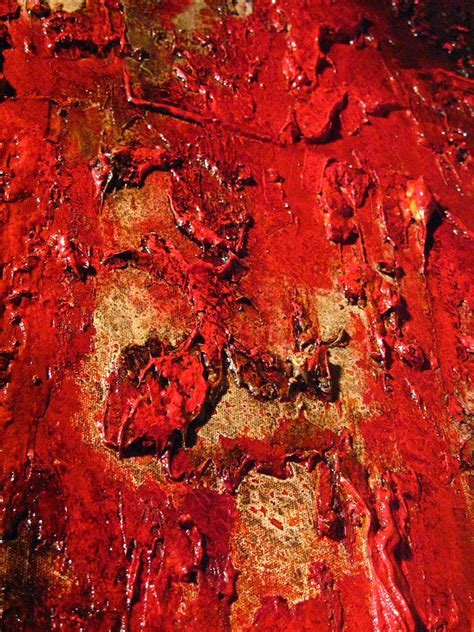 Original Huge Red Textured Abstract Painting Contemporary Modern Wall