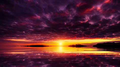 4k Wallpaper Sunset Sunset Seascape Photography 4k Ultra Hd Mobile