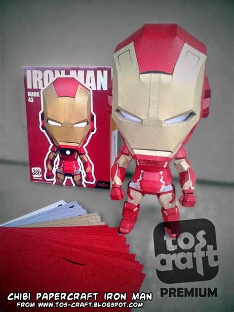 Chibi Iron Man Mark 43 Papercraft Free Papercraft Images And Photos