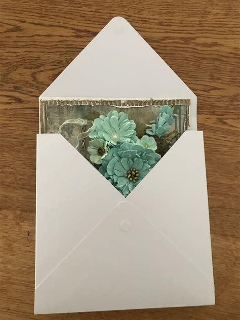 Box Envelope For Embellished Card 2019 Envelope Techniques Box