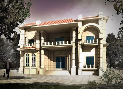 Materials used in were a local materials like marble , wood and stone. Residential villas front » arab arch