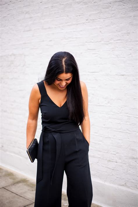 3 ways to wear a black jumpsuit her couture life