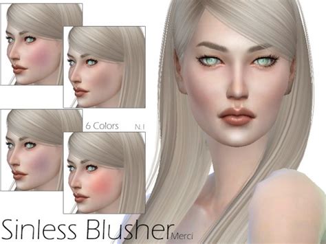 The Sims Resource Sinless Blusher By Merci Sims 4 Downloads