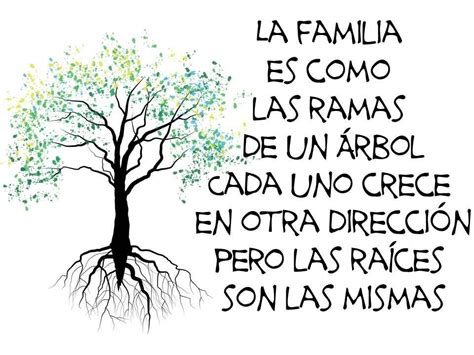 La Familia Es Como Las Ramas De Un árbol Cada Uno Crece En Otra