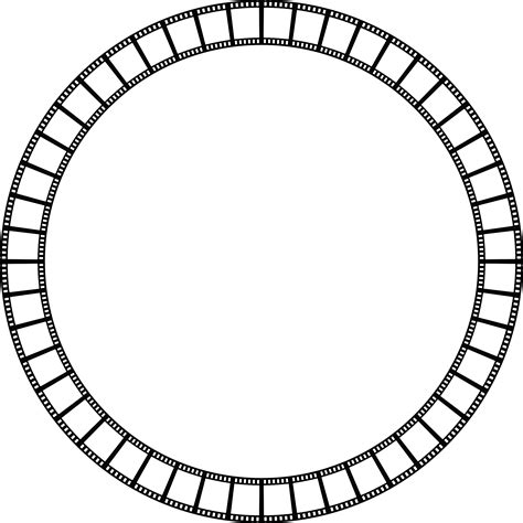 Clipart Film Strip Circle Frame
