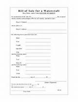 Bill Of Sale For Boat In Texas Pictures