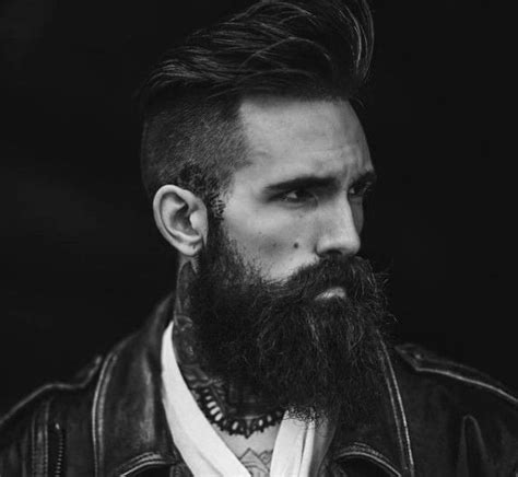 Curly undercut with beard hairstyle for men. 50 Hairstyles For Men With Beards - Masculine Haircut Ideas