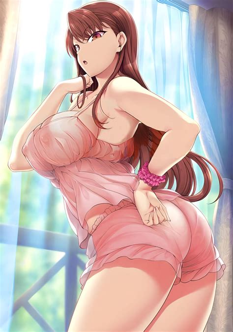 Aiue Oka Nogami Izumi Ijirare ~fukushuu Saimin~ Absurdres Highres 1girl Ass Big Hair