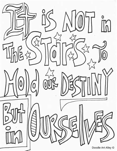 The idea of coloring pages is super simple. Quote coloring pages from Doodle Art Alley | Quote ...