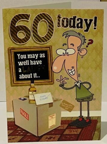 Pmc greeting card happy 60th birthday. Funny 60th Birthday Card Man (60th Birthday Card, 60th ...