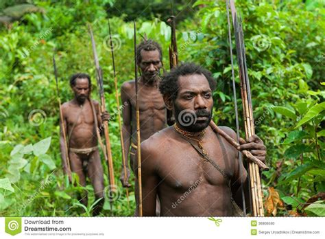 Oceania Indonesia Irian Jaya Korowai Tribe Editorial Image Image