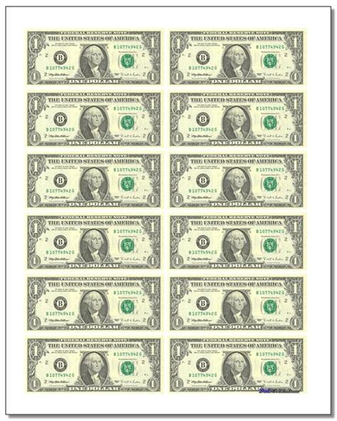 Printable Play Money Kids Learning Activity Printable Play Money