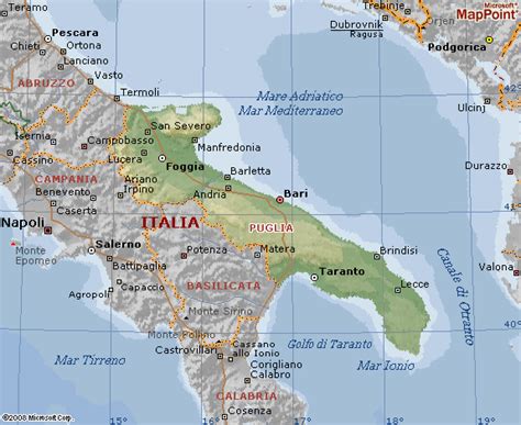 Cartina puglia turismo / puglia cartina tematica | tomveelers. Puglia cartina geografica - Il Meglio di Puglia